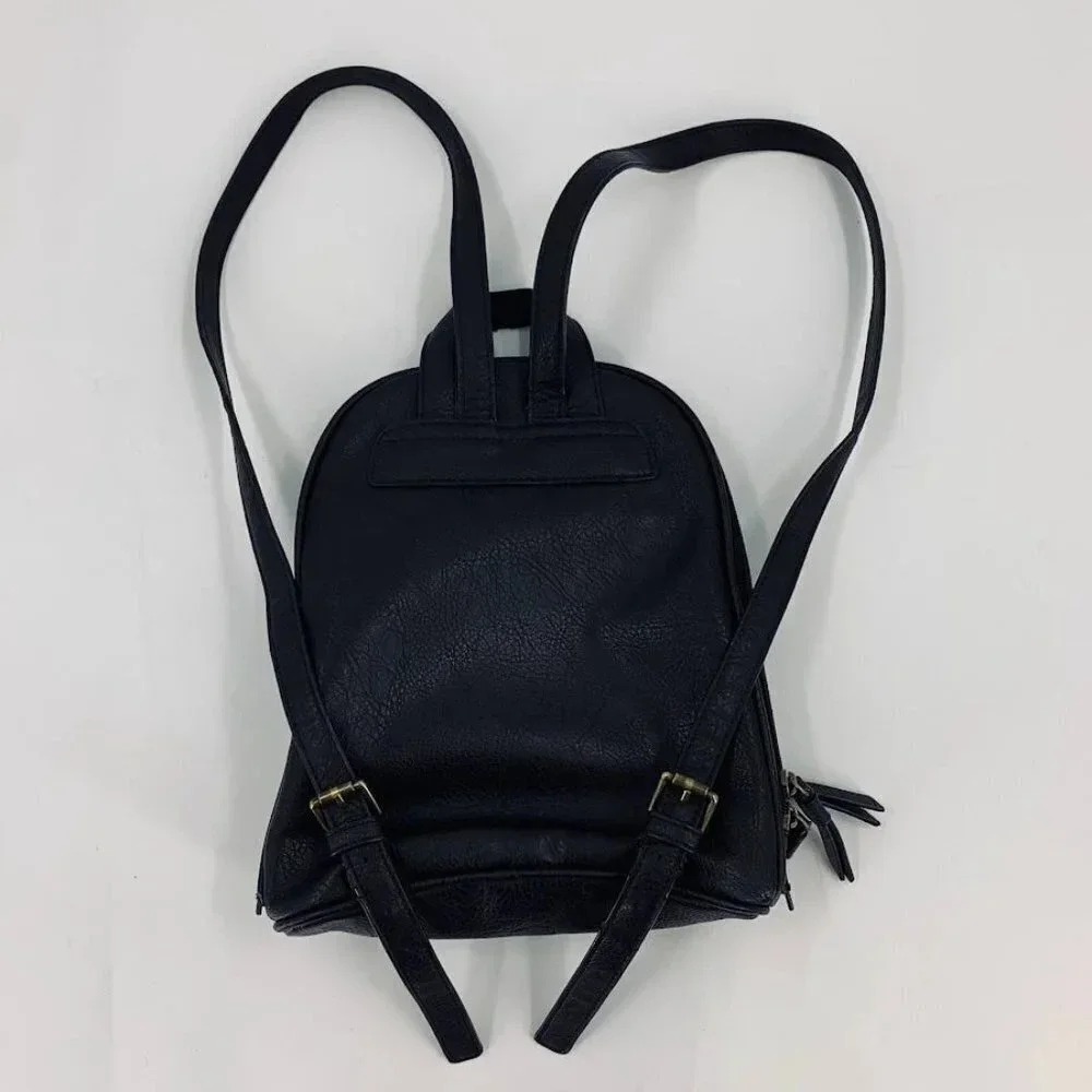 B.O.C. Born Concepts Mini Tassel Vegan Harness‎ Pebbled Leather Storage Backpack